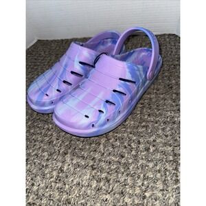 Women's Rugged Shark Purple / Blue Slip On Clogs Size 6  New,